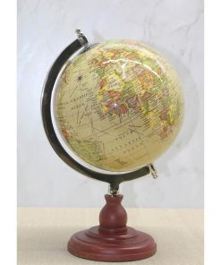 Büyük Boy Dekoratif Dünya Küre – Şık Ofis Dekoru ve Yeni İş Hediyesi (35×23 cm)