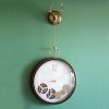 Çarklı Geyikli Duvar Saati – Retro Endüstriyel Metal Duvar Dekoru (44×34 cm)