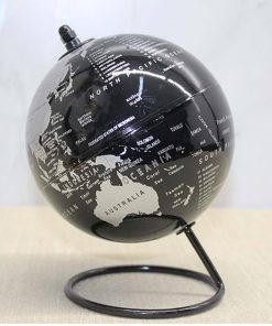 Mini Dekoratif Dünya Küresi – Masa Üstü Şık Ofis ve Çalışma Alanı Dekoru (14 cm)