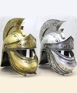 Metal Gladyatör Miğfer – Dekoratif Antik Savaşçı Tasarım | Gold & Silver Renk Seçenekli 44x23 cm