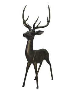 Metal Geyik Biblosu – Büyük Boy Ofis ve Ev Dekoru (150x70 cm)