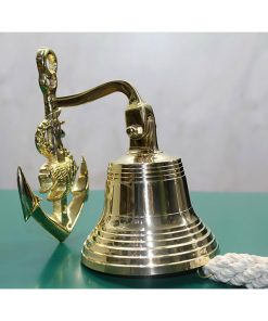 Pirinç Duvara Asmalı Çapalı Çan – Marin Temalı Duvar Çanı