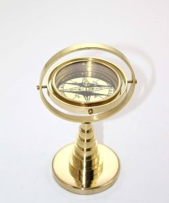 Pirinç Masa Üstü Pusula – Dekoratif Masa Tipi Pirinç Pusula